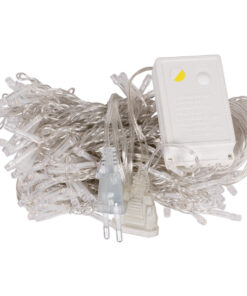 Alternative view of 85800 Διακοσμητική Κουρτίνα 3 x 2 Μέτρα με Controller 8 Προγραμμάτων Φωτισμού - Επεκτεινόμενη 240 LED 6W AC 230V με Διάφανο Καλώδιο & Πρίζα Schuko IP20 Θερμό Λευκό 3000K Μ3 x Υ2m