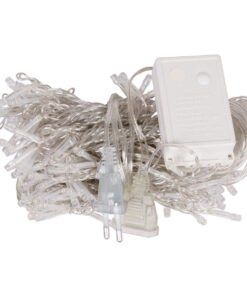 Alternative view of 85801 Διακοσμητική Κουρτίνα 3 x 2 Μέτρα με Controller 8 Προγραμμάτων Φωτισμού - Επεκτεινόμενη 240 LED 6W AC 230V με Διάφανο Καλώδιο & Πρίζα Schuko IP20 Ψυχρό Λευκό 6000K Μ3 x Υ2m