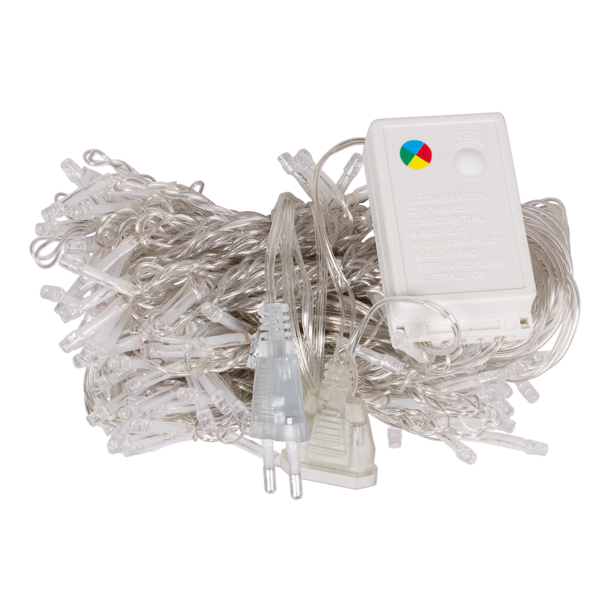 85802 Διακοσμητική Κουρτίνα 3 x 2 Μέτρα με Controller 8 Προγραμμάτων Φωτισμού - Επεκτεινόμενη 240 LED 6W AC 230V με Διάφανο Καλώδιο & EU Πρίζα IP20 Πολύχρωμο RGB Μ3 x Υ2m 3 85802 Διακοσμητική Κουρτίνα 3 x 2 Μέτρα με Controller 8 Προγραμμάτων Φωτισμού - Επεκτεινόμενη 240 LED 6W AC 230V με Διάφανο Καλώδιο & EU Πρίζα IP20 Πολύχρωμο RGB Μ3 x Υ2m - Image 2