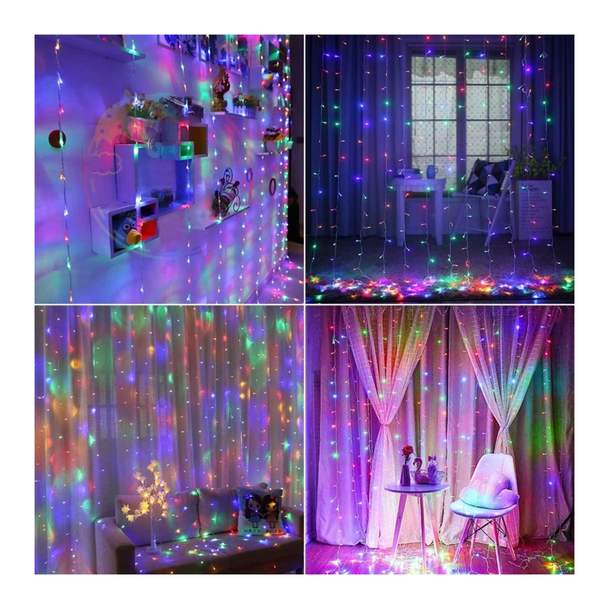 85802 Διακοσμητική Κουρτίνα 3 x 2 Μέτρα με Controller 8 Προγραμμάτων Φωτισμού - Επεκτεινόμενη 240 LED 6W AC 230V με Διάφανο Καλώδιο & EU Πρίζα IP20 Πολύχρωμο RGB Μ3 x Υ2m 8 85802 Διακοσμητική Κουρτίνα 3 x 2 Μέτρα με Controller 8 Προγραμμάτων Φωτισμού - Επεκτεινόμενη 240 LED 6W AC 230V με Διάφανο Καλώδιο & EU Πρίζα IP20 Πολύχρωμο RGB Μ3 x Υ2m - Image 7