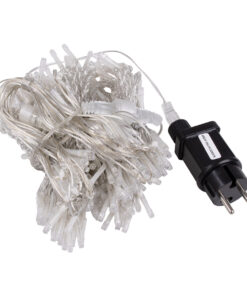 Alternative view of 85804 Διακοσμητική Κουρτίνα 3 x 3 Μέτρα με Controller 8 Προγραμμάτων Φωτισμού - Επεκτεινόμενη 300 LED 6W AC 230V με Διάφανο Καλώδιο & Πρίζα Schuko Αδιάβροχη IP44 Ψυχρό Λευκό 6000K Μ3 x Υ3m