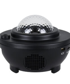 Alternative view of GloboStar® 85817 Μαύρο Επιτραπέζιο Διακοσμητικό Φωτιστικό Ειδικών Εφε NIGHT GALAXY WORLD 3D LED 10W DC 5V 2200mAh Επαναφορτιζόμενο με Bluetooth Speaker - Sound Activated - Καλώδιο Τροφοδοσίας USB και Ασύρματο Χειριστήριο RF 2.4Ghz Πολύχρωμo RGBW Dimmable