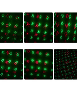 GloboStar® 85819 Διακοσμητικό Φωτιστικό Ειδικών Εφέ CIRCLES DOT 3D LASER 30W AC 230V - με Διακόπτη On/Off - Sound Activated - Πρίζα Schuko IP20 Κόκκινο & Πράσινο 18 85819 9