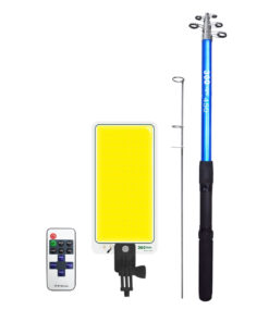 Alternative view of GloboStar® 85821 Τηλεσκοπικό Καλάμι Ψαρέματος 5m με Πάνελ Φωτισμού 800W 48000lm DC 12V Αδιάβροχο IP65 Ψυχρό Λευκό 6000K