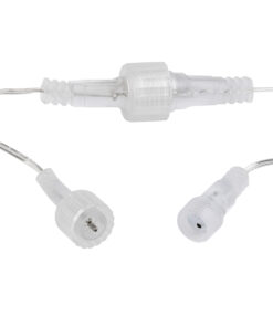 85831 Διακοσμητική Κουρτίνα 6 x 3 Μέτρα με Controller 8 Προγραμμάτων Εναλλαγών Φωτισμού - Επεκτεινόμενη 600 LED 6W AC 230V με Διάφανο Καλώδιο & Πρίζα Schuko Αδιάβροχη IP44 Ψυχρό Λευκό 6000K Μ6 x Υ3m 10 85831 5