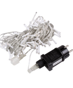 Alternative view of 85833 Διακοσμητική Γιρλάντα 13 Μέτρα με Controller 8 Προγραμμάτων Εναλλαγών Φωτισμού - Επεκτεινόμενη 100 LED 3.6W AC 230V με Διάφανο Καλώδιο & Πρίζα Schuko Αδιάβροχη IP44 Θερμό Λευκό 3000K Μ13m
