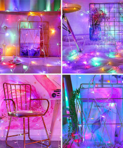 85838 Διακοσμητική Γιρλάντα 23 Μέτρα με Controller 8 Προγραμμάτων Εναλλαγών Φωτισμού - Επεκτεινόμενη 200 LED 3.6W AC 230V με Διάφανο Καλώδιο & Πρίζα Schuko Αδιάβροχη IP44 RGB Μ23m 13 85838 6