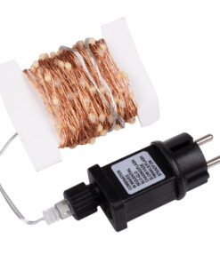 Alternative view of 85842 Διακοσμητική Γιρλάντα 20 Μέτρα με Controller 8 Προγραμμάτων Εναλλαγών Φωτισμού - 200 LED 1.3W AC 230V με Χάλκινο Καλώδιο & Πρίζα Schuko Αδιάβροχη IP44 Θερμό Λευκό 3000K Μ20m