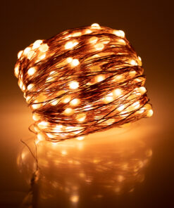 85845 Διακοσμητική Γιρλάντα 32 Μέτρα με Controller 8 Προγραμμάτων Εναλλαγών Φωτισμού - 300 LED 3.6W AC 230V με Χάλκινο Καλώδιο & Πρίζα Schuko Αδιάβροχη IP44 Θερμό Λευκό 3000K Μ32m 10 85845 4