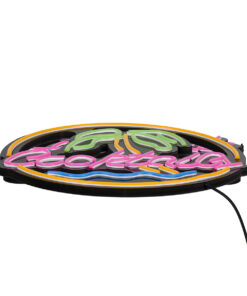 GloboStar® 85851 Φωτιστικό Ταμπέλα Φωτεινή Επιγραφή NEON LED Σήμανσης COCKTAILS 30W AC 230V με Διακόπτη On/Off Ροζ - Γαλάζιο - Κίτρινο - Πράσινο 9 85851 3