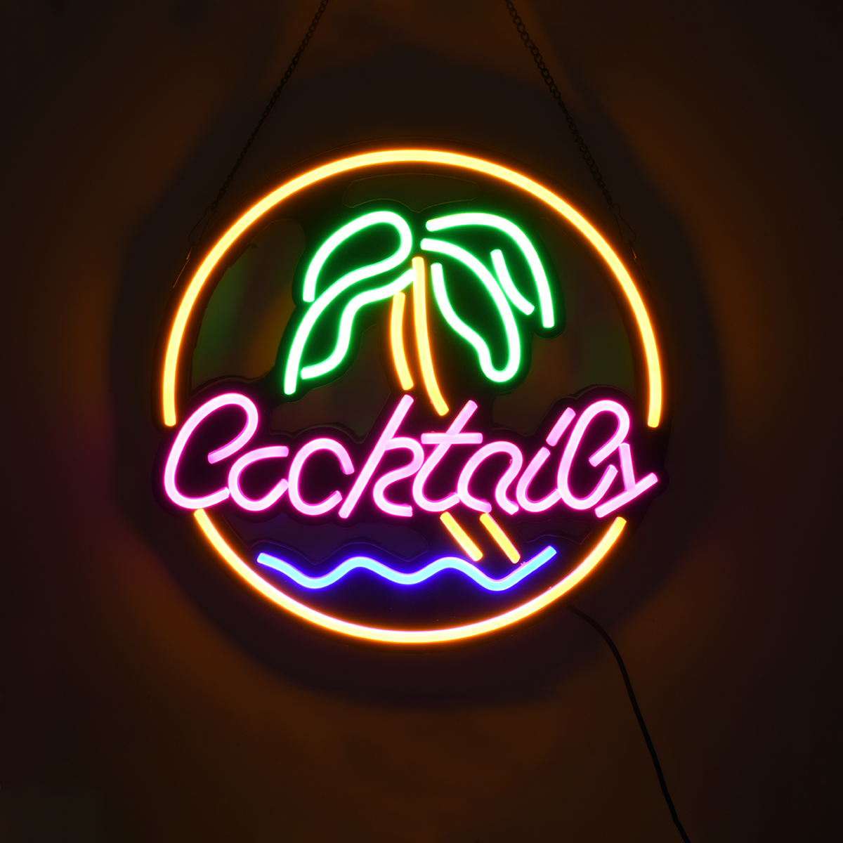 GloboStar® 85851 Φωτιστικό Ταμπέλα Φωτεινή Επιγραφή NEON LED Σήμανσης COCKTAILS 30W AC 230V με Διακόπτη On/Off Ροζ - Γαλάζιο - Κίτρινο - Πράσινο 6 GloboStar® 85851 Φωτιστικό Ταμπέλα Φωτεινή Επιγραφή NEON LED Σήμανσης COCKTAILS 30W AC 230V με Διακόπτη On/Off Ροζ - Γαλάζιο - Κίτρινο - Πράσινο - Image 4