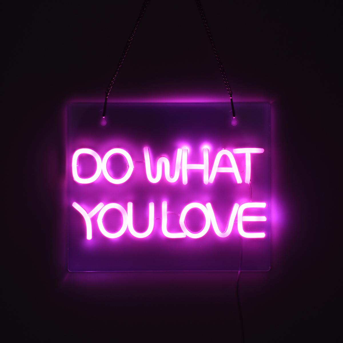 GloboStar® 85852 Φωτιστικό Ταμπέλα Φωτεινή Επιγραφή NEON LED Σήμανσης DO WHAT YOU LOVE 30W AC 230V με Διακόπτη On/Off Ροζ 5 GloboStar® 85852 Φωτιστικό Ταμπέλα Φωτεινή Επιγραφή NEON LED Σήμανσης DO WHAT YOU LOVE 30W AC 230V με Διακόπτη On/Off Ροζ - Image 4