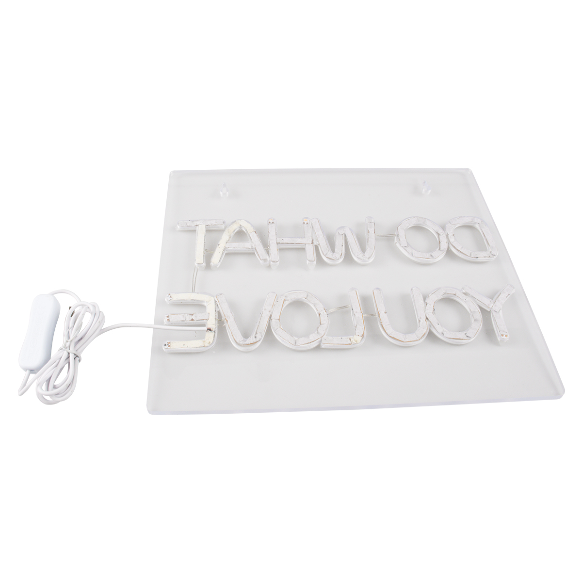 GloboStar® 85852 Φωτιστικό Ταμπέλα Φωτεινή Επιγραφή NEON LED Σήμανσης DO WHAT YOU LOVE 30W AC 230V με Διακόπτη On/Off Ροζ 7 GloboStar® 85852 Φωτιστικό Ταμπέλα Φωτεινή Επιγραφή NEON LED Σήμανσης DO WHAT YOU LOVE 30W AC 230V με Διακόπτη On/Off Ροζ - Image 6