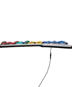 GloboStar® 85861 Φωτιστικό Ταμπέλα Φωτεινή Επιγραφή NEON LED Σήμανσης Animated WELCOME 30W AC 230V με Διακόπτη On/Off και Ασύρματο Χειριστήριο IR Κόκκινο - Πράσινο - Κίτρινο - Μπλε - Λευκό 9 85861 3