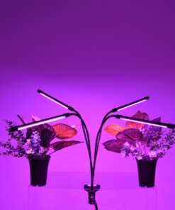 GloboStar® 85957 Grow Light Full Spectrum LED Φωτιστικό Ανάπτυξης Φυτών Γλάστρας με 4 Κινούμενες Κεφαλές & Βάση Μανταλάκι Clip SMD 2835 20W 160° AC230V IP20 με Dimmer & Timer Εσωτερικού Χώρου για Κάλυψη Επιφάνειας 1m x 1m Πλήρους Φάσματος Φωτισμού 16 85957 6