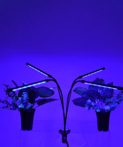 GloboStar® 85957 Grow Light Full Spectrum LED Φωτιστικό Ανάπτυξης Φυτών Γλάστρας με 4 Κινούμενες Κεφαλές & Βάση Μανταλάκι Clip SMD 2835 20W 160° AC230V IP20 με Dimmer & Timer Εσωτερικού Χώρου για Κάλυψη Επιφάνειας 1m x 1m Πλήρους Φάσματος Φωτισμού 17 85957 7