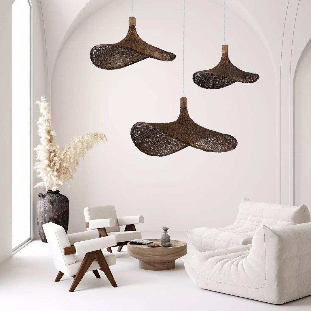 GLOBOSTAR® CUBA 01720 Boho Κρεμαστό Φωτιστικό Οροφής με Ντουί 1 x E27 AC 220-240V IP20 - Καφέ - Μ53 x Π53 x Υ30cm 14 GLOBOSTAR® CUBA 01720 Boho Κρεμαστό Φωτιστικό Οροφής με Ντουί 1 x E27 AC 220-240V IP20 - Καφέ - Μ53 x Π53 x Υ30cm - Image 12