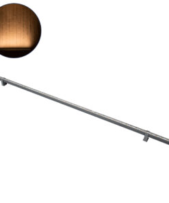 GloboStar® GLOBOSTAR® WASHER-STELLAR 90574 Μπάρα Φωτισμού Wall Washer LED 12W 1020lm 30° DC 24V Αδιάβροχο IP65 Πορτοκαλί 2200K Dimmable - Γκρι Ανθρακί - Μ100 x Π2 x Υ1.8cm - 3 Χρόνια Εγγύηση