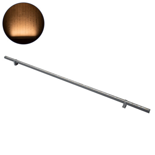 GloboStar® GLOBOSTAR® WASHER-STELLAR 90574 Μπάρα Φωτισμού Wall Washer LED 12W 1020lm 30° DC 24V Αδιάβροχο IP65 Πορτοκαλί 2200K Dimmable - Γκρι Ανθρακί - Μ100 x Π2 x Υ1.8cm - 3 Χρόνια Εγγύηση