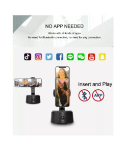 GloboStar® 86005 Following Face Auto Tracking Live Steaming Mobile Stand - Βάση Κινητού με Ανιχνευτή Κίνησης & Βάση για Τρίποδο - Μαύρο 43 86005 21