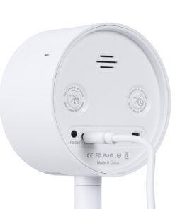 GloboStar® 86006 Rechargeable Table Camera WiFi HD 1080P 160° 1500mAh Two Way Audio Motion Detection & Digital Clock - Επαναφορτιζόμενη Επιτραπέζια Κάμερα WiFi HD 1080P 160° 1500mAh Διπλή Κατέυθυνση Ομιλίας Ανιχνευτή Κίνησης & Ψηφιακό Ρολόι - Λευκό 30 86006 8