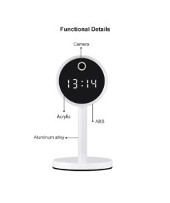 GloboStar® 86006 Rechargeable Table Camera WiFi HD 1080P 160° 1500mAh Two Way Audio Motion Detection & Digital Clock - Επαναφορτιζόμενη Επιτραπέζια Κάμερα WiFi HD 1080P 160° 1500mAh Διπλή Κατέυθυνση Ομιλίας Ανιχνευτή Κίνησης & Ψηφιακό Ρολόι - Λευκό 35 86007 13