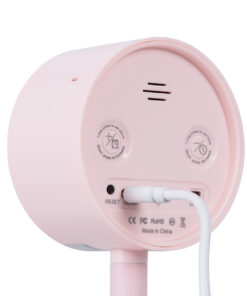 GloboStar® 86007 Rechargeable Table Camera WiFi HD 1080P 160° 1500mAh Two Way Audio Motion Detection & Digital Clock - Επαναφορτιζόμενη Επιτραπέζια Κάμερα WiFi HD 1080P 160° 1500mAh Διπλή Κατέυθυνση Ομιλίας Ανιχνευτή Κίνησης & Ψηφιακό Ρολόι - Ροζ 30 86007 8