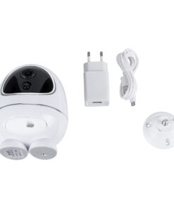 GloboStar® 86008 Rechargeable Table Camera WiFi HD 1080P 3MP 350° 5200mAh Two Way Audio & Motion Detection - Επαναφορτιζόμενη Επιτραπέζια Κάμερα WiFi HD 1080P 350° 5200mAh Διπλή Κατέυθυνση Ομιλίας με Ανιχνευτή Κίνησης - Λευκό 30 86008 11