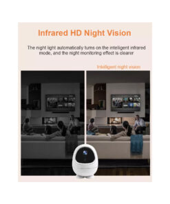 GloboStar® 86008 Rechargeable Table Camera WiFi HD 1080P 3MP 350° 5200mAh Two Way Audio & Motion Detection - Επαναφορτιζόμενη Επιτραπέζια Κάμερα WiFi HD 1080P 350° 5200mAh Διπλή Κατέυθυνση Ομιλίας με Ανιχνευτή Κίνησης - Λευκό 31 86008 12