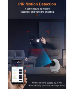 GloboStar® 86008 Rechargeable Table Camera WiFi HD 1080P 3MP 350° 5200mAh Two Way Audio & Motion Detection - Επαναφορτιζόμενη Επιτραπέζια Κάμερα WiFi HD 1080P 350° 5200mAh Διπλή Κατέυθυνση Ομιλίας με Ανιχνευτή Κίνησης - Λευκό 32 86008 13