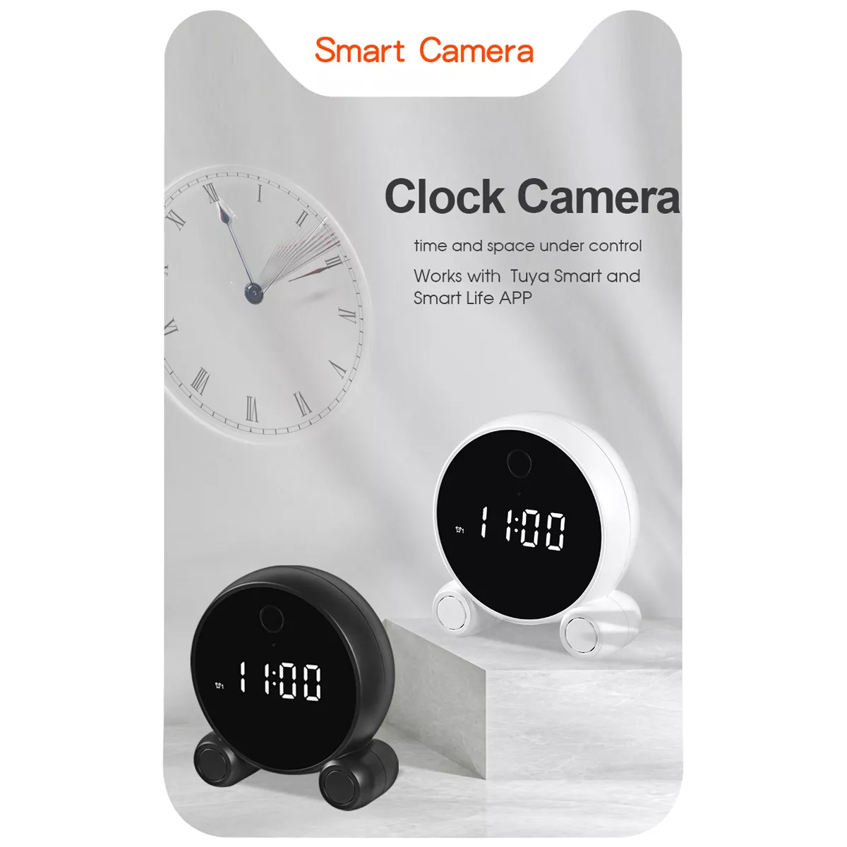 GloboStar® 86015 Rechargeable Table Camera 2MP WiFi HD 1080P 120° 5000mAh Two Way Audio Motion Detection & Digital Clock - Επαναφορτιζόμενη Επιτραπέζια Κάμερα 2MP WiFi HD 1080P 120° 5000mAh Διπλή Κατέυθυνση Ομιλίας Ανιχνευτή Κίνησης Ψηφιακό Ρολόι - Λευκό 12 GloboStar® 86015 Rechargeable Table Camera 2MP WiFi HD 1080P 120° 5000mAh Two Way Audio Motion Detection & Digital Clock - Επαναφορτιζόμενη Επιτραπέζια Κάμερα 2MP WiFi HD 1080P 120° 5000mAh Διπλή Κατέυθυνση Ομιλίας Ανιχνευτή Κίνησης Ψηφιακό Ρολόι - Λευκό - Image 10