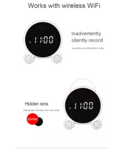 GloboStar® 86015 Rechargeable Table Camera 2MP WiFi HD 1080P 120° 5000mAh Two Way Audio Motion Detection & Digital Clock - Επαναφορτιζόμενη Επιτραπέζια Κάμερα 2MP WiFi HD 1080P 120° 5000mAh Διπλή Κατέυθυνση Ομιλίας Ανιχνευτή Κίνησης Ψηφιακό Ρολόι - Λευκό 25 86015 11