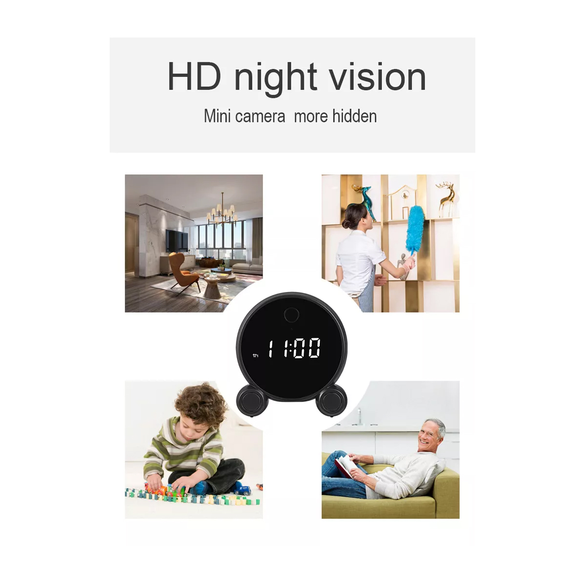 GloboStar® 86015 Rechargeable Table Camera 2MP WiFi HD 1080P 120° 5000mAh Two Way Audio Motion Detection & Digital Clock - Επαναφορτιζόμενη Επιτραπέζια Κάμερα 2MP WiFi HD 1080P 120° 5000mAh Διπλή Κατέυθυνση Ομιλίας Ανιχνευτή Κίνησης Ψηφιακό Ρολόι - Λευκό 14 GloboStar® 86015 Rechargeable Table Camera 2MP WiFi HD 1080P 120° 5000mAh Two Way Audio Motion Detection & Digital Clock - Επαναφορτιζόμενη Επιτραπέζια Κάμερα 2MP WiFi HD 1080P 120° 5000mAh Διπλή Κατέυθυνση Ομιλίας Ανιχνευτή Κίνησης Ψηφιακό Ρολόι - Λευκό - Image 12