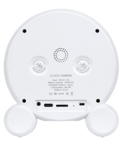 GloboStar® 86015 Rechargeable Table Camera 2MP WiFi HD 1080P 120° 5000mAh Two Way Audio Motion Detection & Digital Clock - Επαναφορτιζόμενη Επιτραπέζια Κάμερα 2MP WiFi HD 1080P 120° 5000mAh Διπλή Κατέυθυνση Ομιλίας Ανιχνευτή Κίνησης Ψηφιακό Ρολόι - Λευκό 18 86015 4