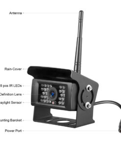 GloboStar® 86025 WiFi Έγχρωμη Κάμερα 720p SWD HD Οπισθοπορείας Αυτοκινήτου-Φορτηγού DC 12-24V 120° με Εφαρμογή APP Night Capture με Parking Lines Αδιάβροχη IP69K 25 86025 12