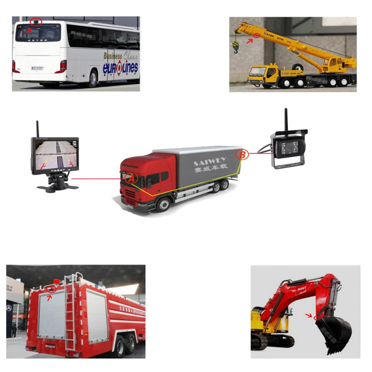 GloboStar® 86030 WiFi Έγχρωμη Κάμερα 720p CMOS HD Οπισθοπορείας Αυτοκινήτου-Φορτηγού DC 12-24V 120° με Οθόνη 7" DC 12-24V Night Capture με Parking Lines και Ασύρματο Χειριστήριο Αδιάβροχη IP65 11 GloboStar® 86030 WiFi Έγχρωμη Κάμερα 720p CMOS HD Οπισθοπορείας Αυτοκινήτου-Φορτηγού DC 12-24V 120° με Οθόνη 7" DC 12-24V Night Capture με Parking Lines και Ασύρματο Χειριστήριο Αδιάβροχη IP65 - Image 10