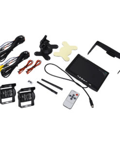 GloboStar® 86031 2 x WiFi Έγχρωμες Κάμερες 720p CMOS HD Οπισθοπορείας Αυτοκινήτου-Φορτηγού DC 12-24V 170° με Οθόνη 7" DC 12-24V Night Capture με Parking Lines και Ασύρματο Χειριστήριο Αδιάβροχη IP65 18 86031 77