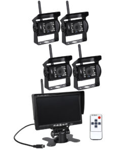 Alternative view of GloboStar® 86032 4 x WiFi Έγχρωμες Κάμερες 720p CMOS HD Οπισθοπορείας Αυτοκινήτου-Φορτηγού DC 12-24V 170° με Οθόνη 7" DC 12-24V Night Capture με Parking Lines και Ασύρματο Χειριστήριο Αδιάβροχη IP65