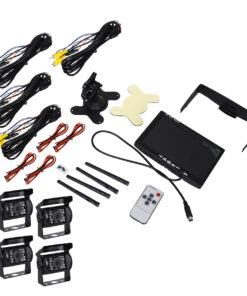 GloboStar® 86032 4 x WiFi Έγχρωμες Κάμερες 720p CMOS HD Οπισθοπορείας Αυτοκινήτου-Φορτηγού DC 12-24V 170° με Οθόνη 7" DC 12-24V Night Capture με Parking Lines και Ασύρματο Χειριστήριο Αδιάβροχη IP65 20 86032 7