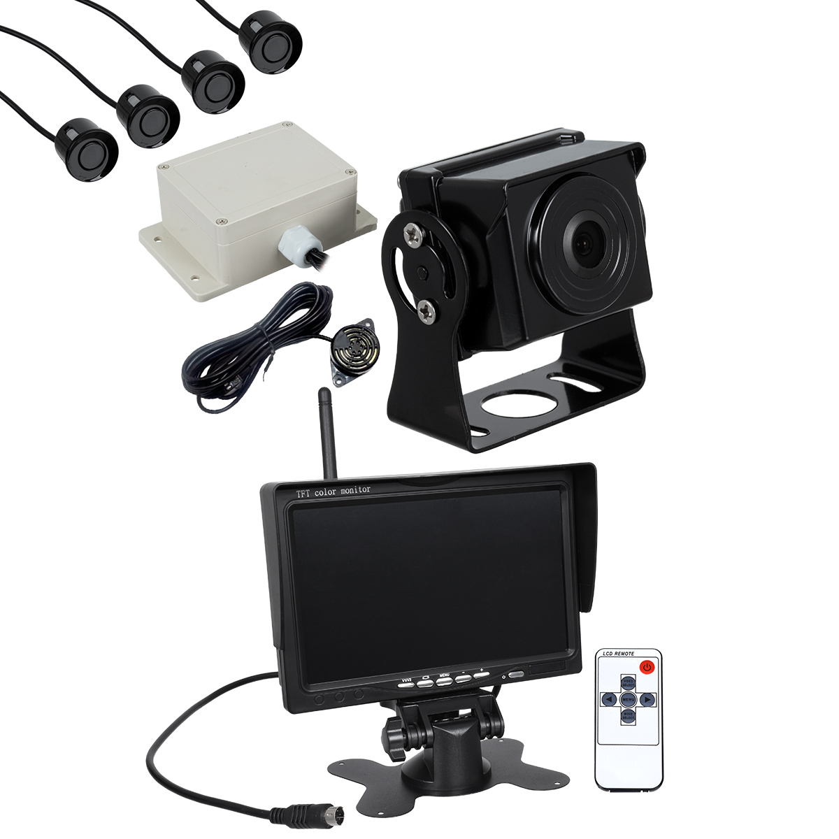 GloboStar® 86033 Έγχρωμη Κάμερα 720p CMOS HD Οπισθοπορείας Αυτοκινήτου-Φορτηγού DC 12-24V 170° με Οθόνη 7" DC 12-24V Night Capture με Parking Lines - Ασύρματο Χειριστήριο και ΚΙΤ Παρκαρίσματος με 4 Αισθητήρες Αδιάβροχο IP65 2 GloboStar® GloboStar® 86033 Έγχρωμη Κάμερα 720p CMOS HD Οπισθοπορείας Αυτοκινήτου-Φορτηγού DC 12-24V 170° με Οθόνη 7" DC 12-24V Night Capture με Parking Lines - Ασύρματο Χειριστήριο και ΚΙΤ Παρκαρίσματος με 4 Αισθητήρες Αδιάβροχο IP65