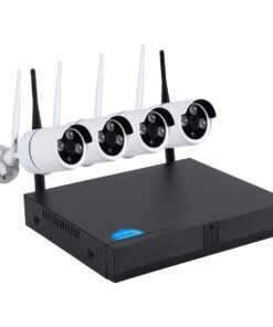 Alternative view of GloboStar® 86037 Ασύρματο Καταγραφικό με 4 x Camera 2MP 1080P WiFi  150° Μοιρών - Αδιάβροχο IP66 - Νυχτερινή Όραση με LED IR - Μονή Κατέυθυνση Ομιλίας - Ανιχνευτή Κίνησης - Νυχτερινή Λήψη - Λευκό