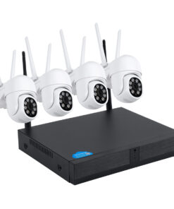 Alternative view of GloboStar® 86039 Ασύρματο Καταγραφικό με 4 x Camera 2MP 1080P WiFi  360° Μοιρών - Αδιάβροχο IP66 - Νυχτερινή Όραση με LED IR - Διπλή Κατέυθυνση Ομιλίας - Ανιχνευτή Κίνησης - Νυχτερινή Λήψη - Λευκό