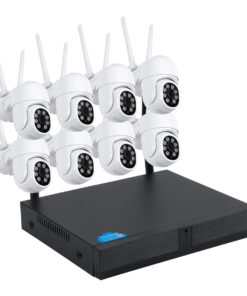 Alternative view of GloboStar® 86040 Ασύρματο Καταγραφικό με 8 x Camera 2MP 1080P WiFi  360° Μοιρών - Αδιάβροχο IP66 - Νυχτερινή Όραση με LED IR - Διπλή Κατέυθυνση Ομιλίας - Ανιχνευτή Κίνησης - Νυχτερινή Λήψη - Λευκό