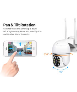 GloboStar® 86041 Ασύρματο Καταγραφικό με Οθόνη - 4 x Camera 2MP 1080P WiFi 360° Μοιρών - Αδιάβροχο IP66 - Νυχτερινή Όραση με LED IR - Διπλή Κατέυθυνση Ομιλίας - Ανιχνευτή Κίνησης - Νυχτερινή Λήψη - Λευκό 39 86041 16