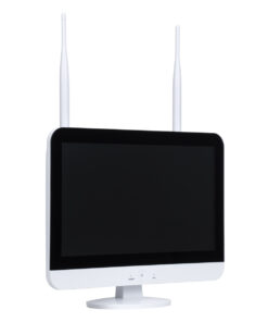 GloboStar® 86041 Ασύρματο Καταγραφικό με Οθόνη - 4 x Camera 2MP 1080P WiFi 360° Μοιρών - Αδιάβροχο IP66 - Νυχτερινή Όραση με LED IR - Διπλή Κατέυθυνση Ομιλίας - Ανιχνευτή Κίνησης - Νυχτερινή Λήψη - Λευκό 31 86041 9