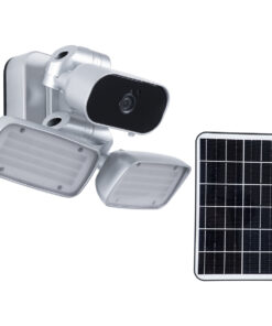 Alternative view of GloboStar® 86044 Αυτόνομος Ηλιακός Προβολέας LED SMD 24W 1200lm με IP Camera 1080P 2MP WiFi 150° Μοιρών - Ενσωματωμένη Μπαταρία 3200mAh - Φωτοβολταϊκό Πάνελ - Αισθητήρα Ημέρας-Νύχτας & Ρύθμιση Χρόνου Ανάμματος - Αδιάβροχος IP66 Ψυχρό Λευκό 6000K - Ασημί
