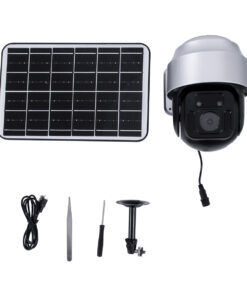 GloboStar® 86054 Αυτόνομη Ηλιακή Camera 1080P 2MP 4G SIM CARD WiFi 150° Μπαταρία 3200mAh Φωτοβολταϊκό Πάνελ Διπλή Κατέυθυνση Ομιλίας Αδιάβροχη IP66 Ψυχρό Λευκό 6000K - Ασημί 15 86054 7