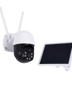 Alternative view of GloboStar® 86055 Αυτόνομη Ηλιακή IP Camera 1080P 2MP WiFi 350° Μοιρών - 3200mAh - Φωτοβολταϊκό Πάνελ - Νυχτερινή Όραση με LED IR - Ανιχνευτή Κίνησης - Νυχτερινή Λήψη - Αδιάβροχη IP66 - Λευκό