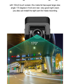 GloboStar® 86057 Καθρέπτης Αυτοκινήτου με 3 Κάμερες 3CHs AHD 1080P 170° - 4G Sim Card Slot - WiFi - GPS Navigator - Bluetooth - G Sensor - 24h Monitoring - FM Transmitter - Νυχτερινή Όραση - Μαύρο 32 86057 15