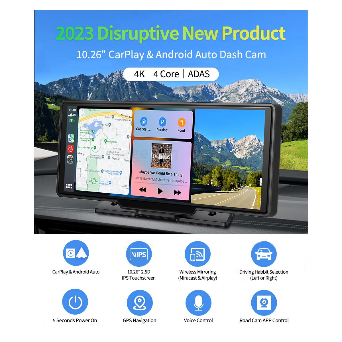 GloboStar® 86060 DVR FHD1080p Καταγραφικό Οχημάτων Smart με Οθόνη 8" Inches - WiFi - 4G Android 8.1OS - Sim Card Slot - GPS Navigator - Bluetooth - RAM2GB+ROM32GB - FM Transmitter - Dual Camera FHD1080p με WDR & Defogging Quad Core 1.5GHZ Processor 11 GloboStar® 86060 DVR FHD1080p Καταγραφικό Οχημάτων Smart με Οθόνη 8" Inches - WiFi - 4G Android 8.1OS - Sim Card Slot - GPS Navigator - Bluetooth - RAM2GB+ROM32GB - FM Transmitter - Dual Camera FHD1080p με WDR & Defogging Quad Core 1.5GHZ Processor - Image 10